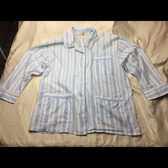 Vintage Gold Label Victoria’s Secret Striped Pajamas - M - Picture 2 of 13